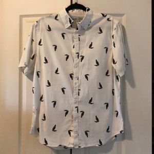 Casual toucan button up shirt